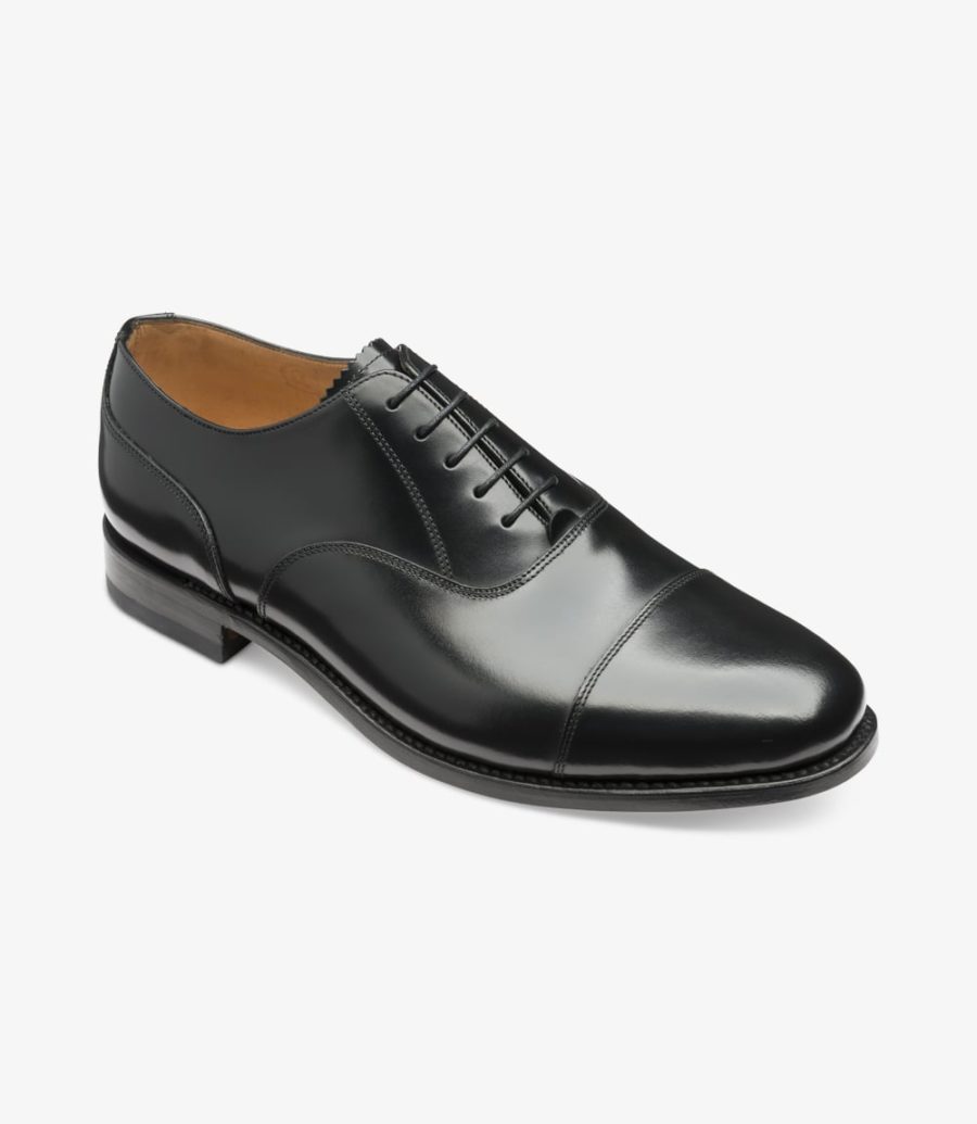 Loake 200 Kappe-cap Oxford Schuhe Herren Schwarz | AT1795527