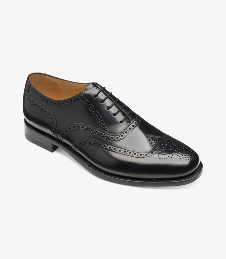 Loake 202 Brogues Herren Schwarz | AT2021591