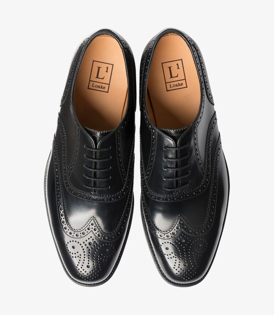 Loake 202 Brogues Herren Schwarz | AT2021591