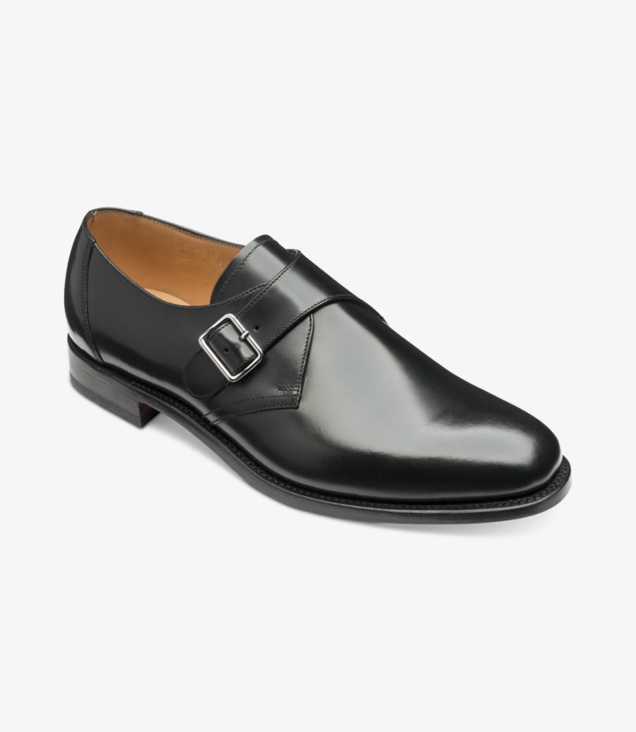 Loake 204 Mönchs Schuhe Herren Schwarz | AT2074369