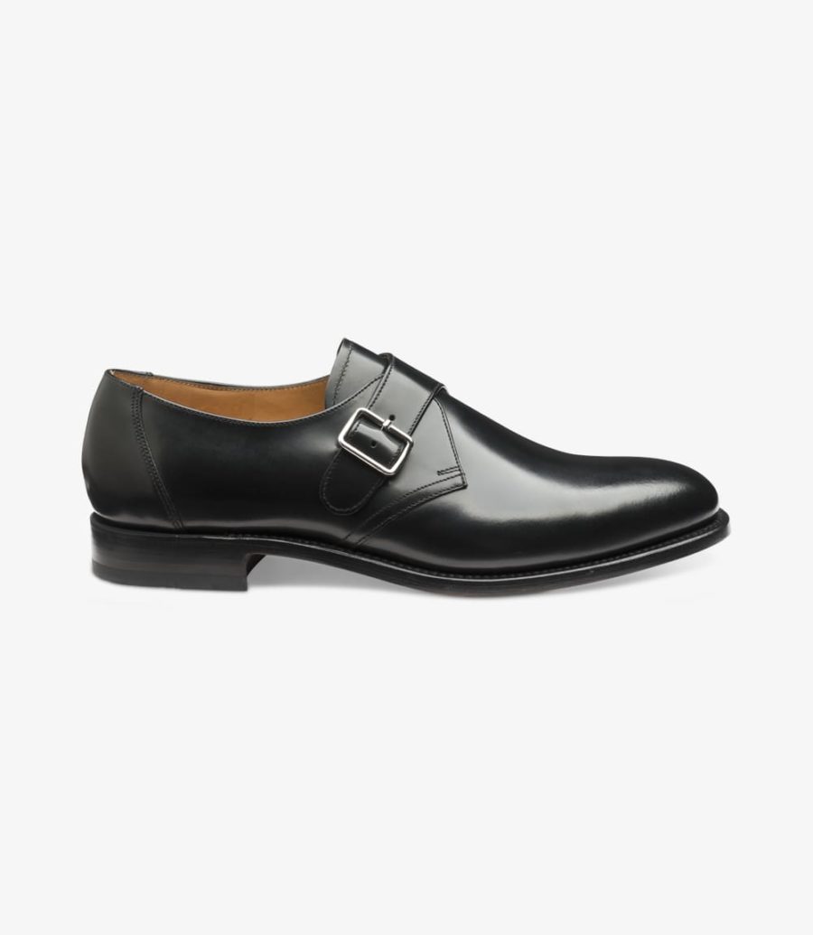 Loake 204 Mönchs Schuhe Herren Schwarz | AT2074369