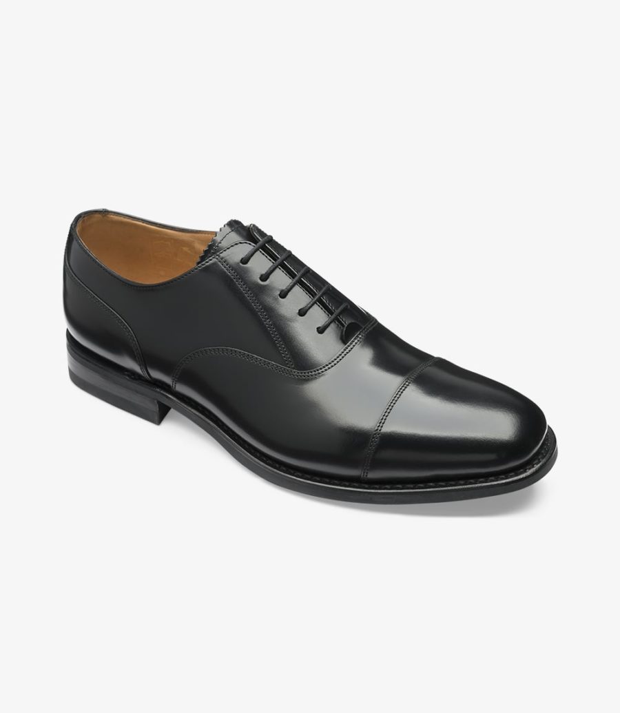 Loake 300 Kappe-cap Oxford Schuhe Herren Schwarz | AT8054635