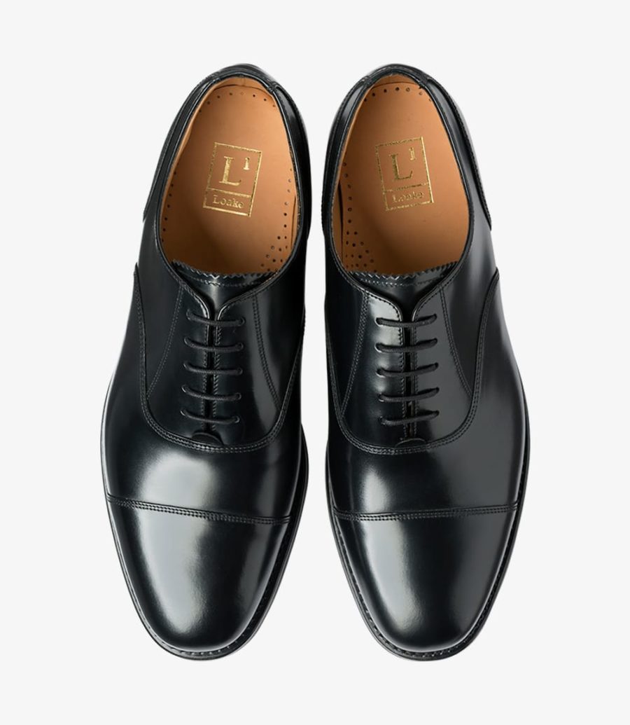 Loake 300 Kappe-cap Oxford Schuhe Herren Schwarz | AT8054635