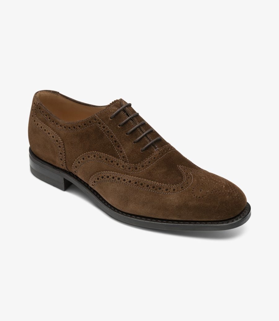 Loake 302 Brown Wildleder Brogue Brogues Herren Braun | AT4675040