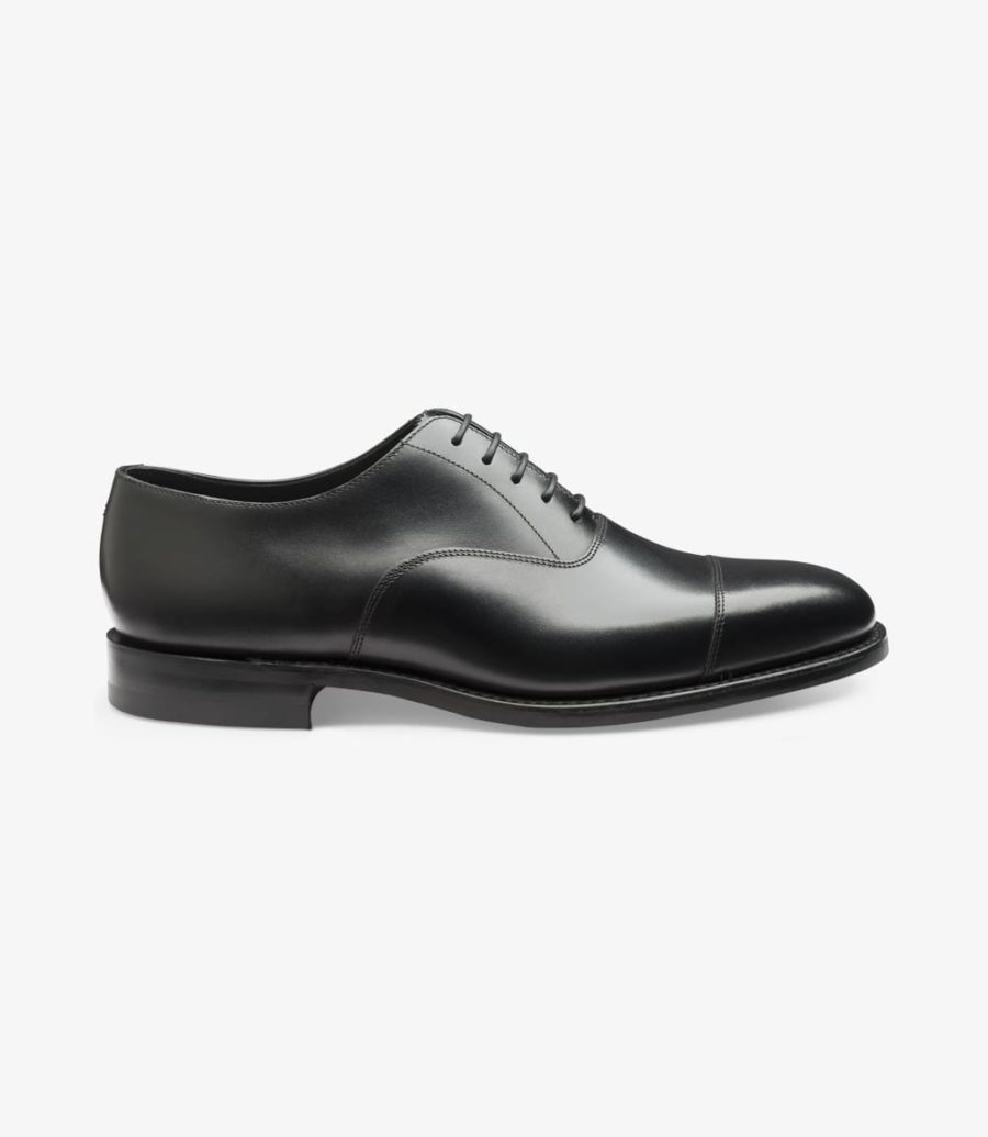 Loake Aldwych Kappe-cap Oxford Schuhe Herren Schwarz | AT0800812