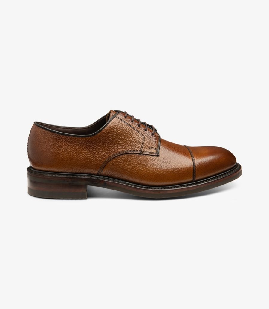 Loake Ampleforth Kappe-cap Derby Schuhe Herren Braun | AT9636815