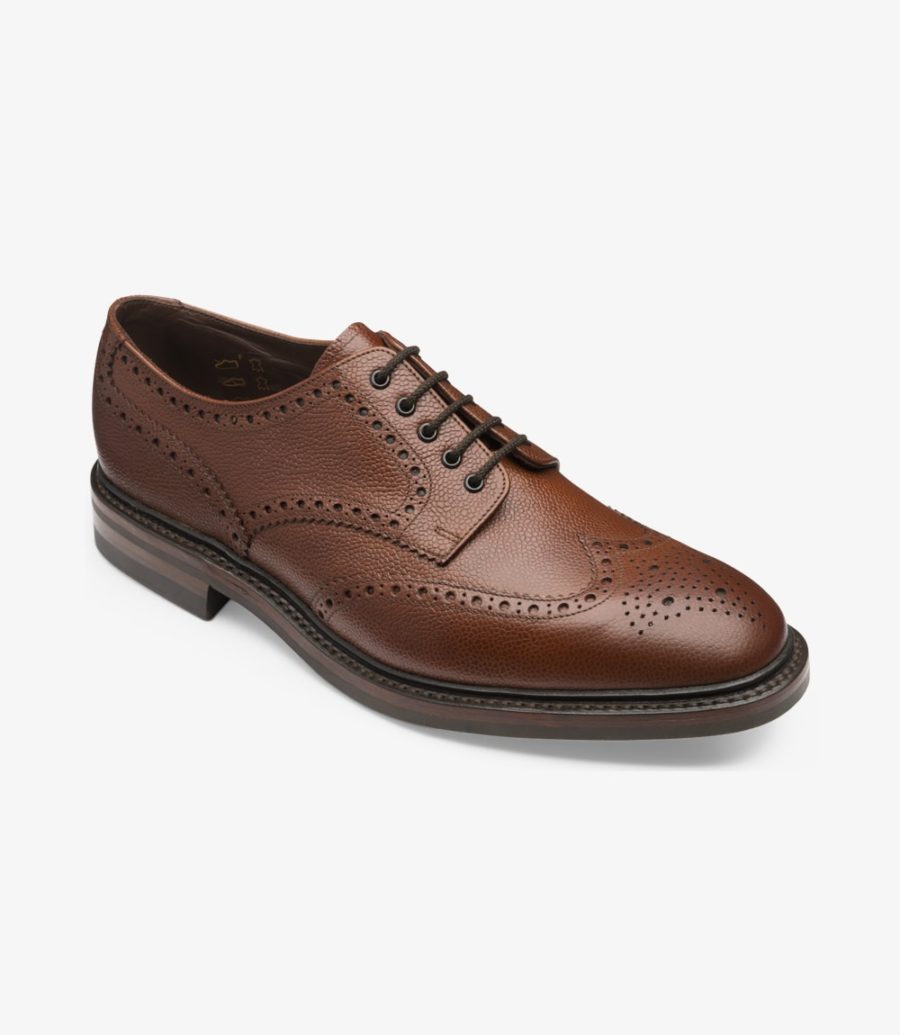 Loake Badminton Brogues Herren Dunkelbraun | AT6960418