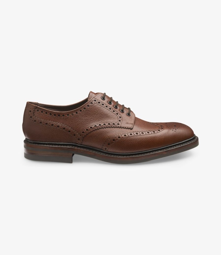 Loake Badminton Brogues Herren Dunkelbraun | AT6960418