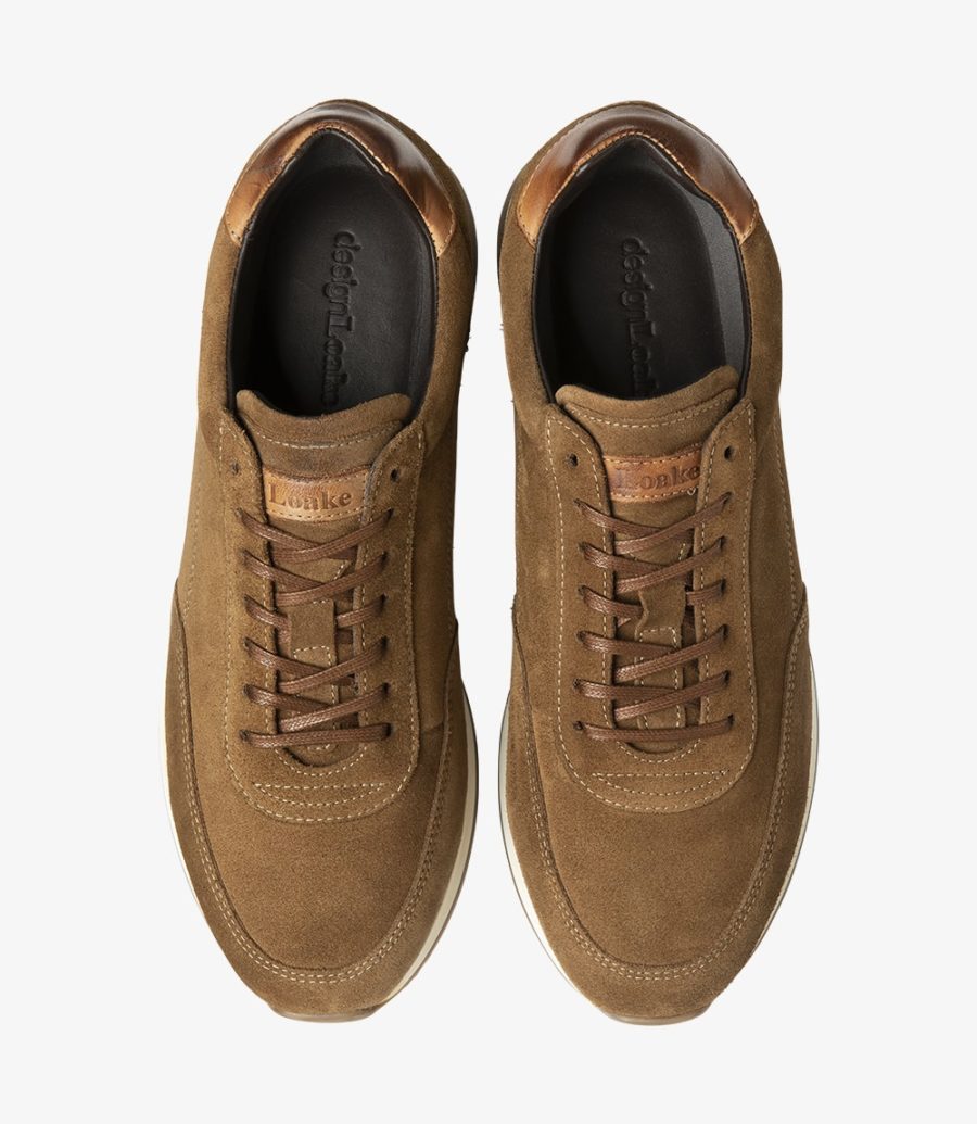 Loake Bannister Tan Wildleder Sneaker Sneakers Herren Tan Suede | AT7619114