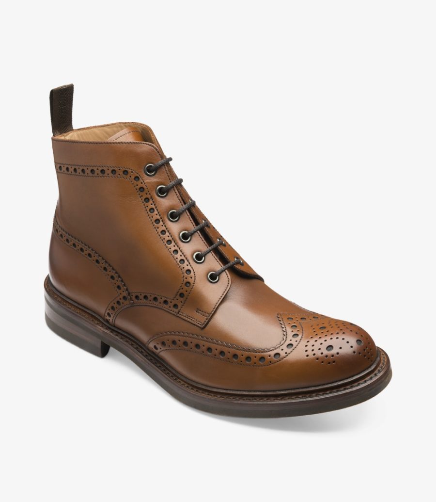 Loake Bedale Brogue Stiefel Herren Braun | AT3721352