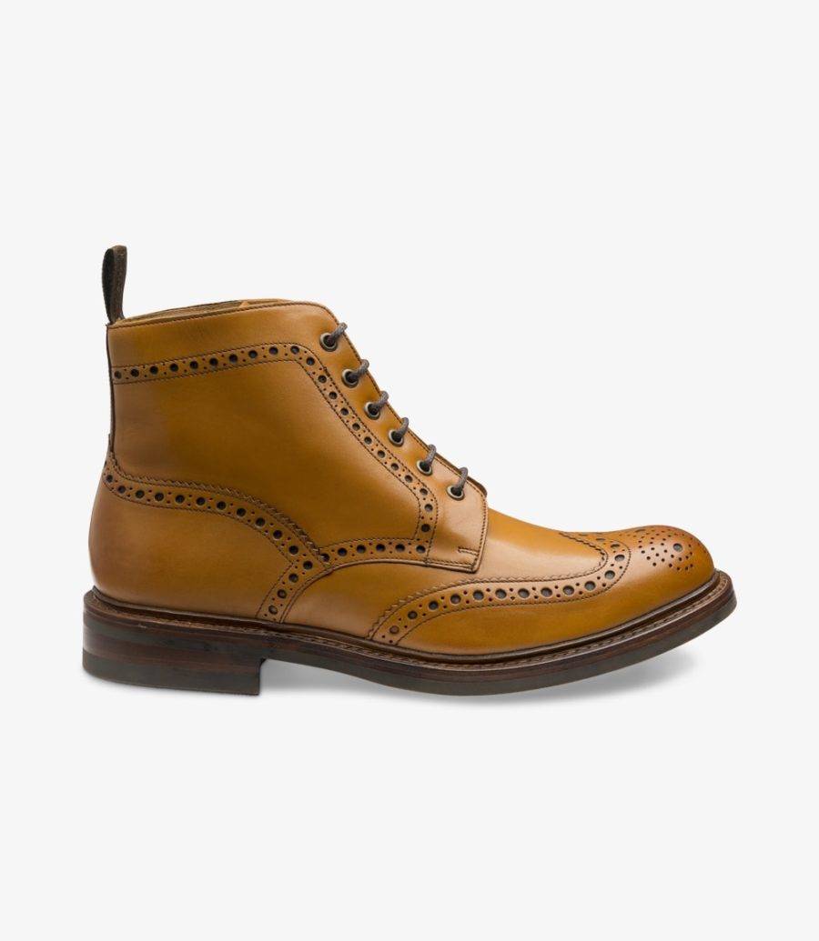 Loake Bedale Brogue Stiefel Herren Tan | AT2720612