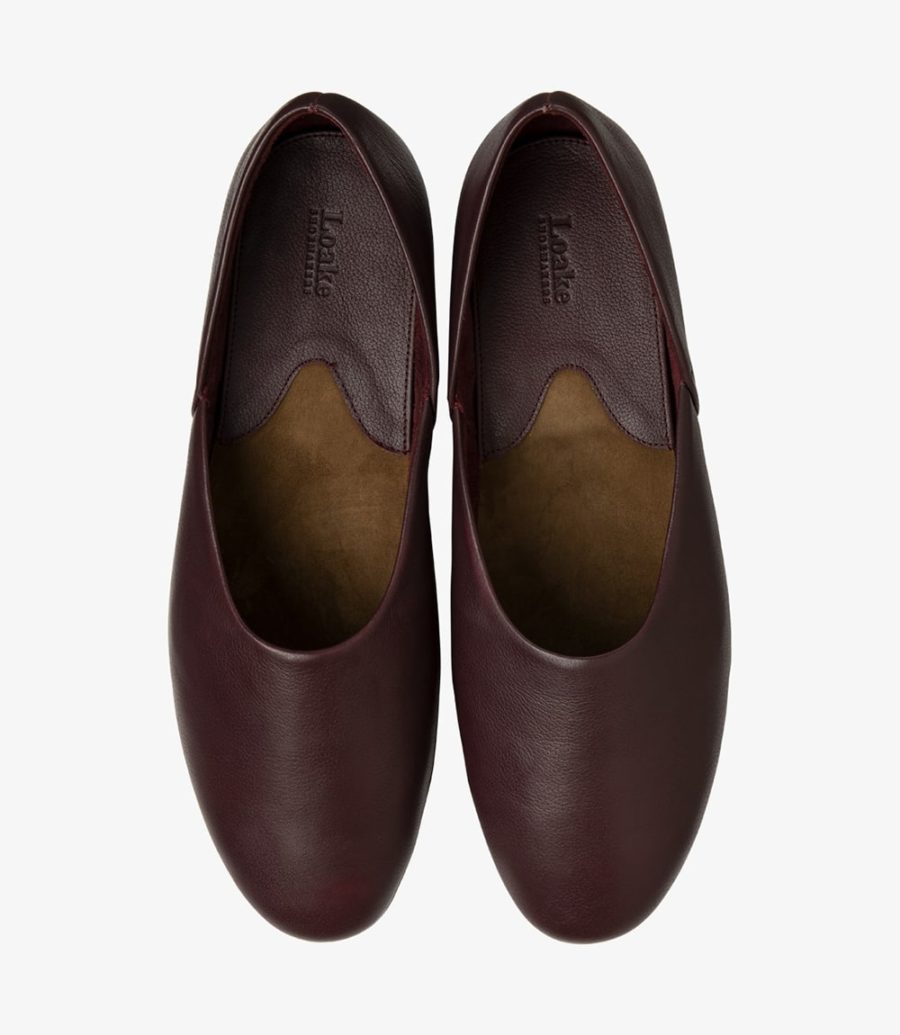 Loake Canning Burgundy Grain Hausschuhe Hausschuhe Herren Bordeaux | AT9259942