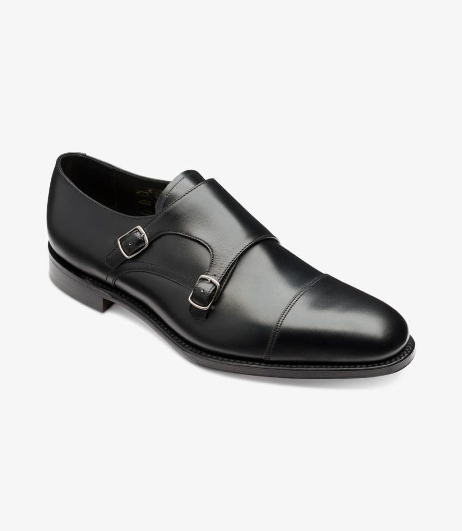 Loake Cannon Mönchs Schuhe Herren Schwarz | AT2324871