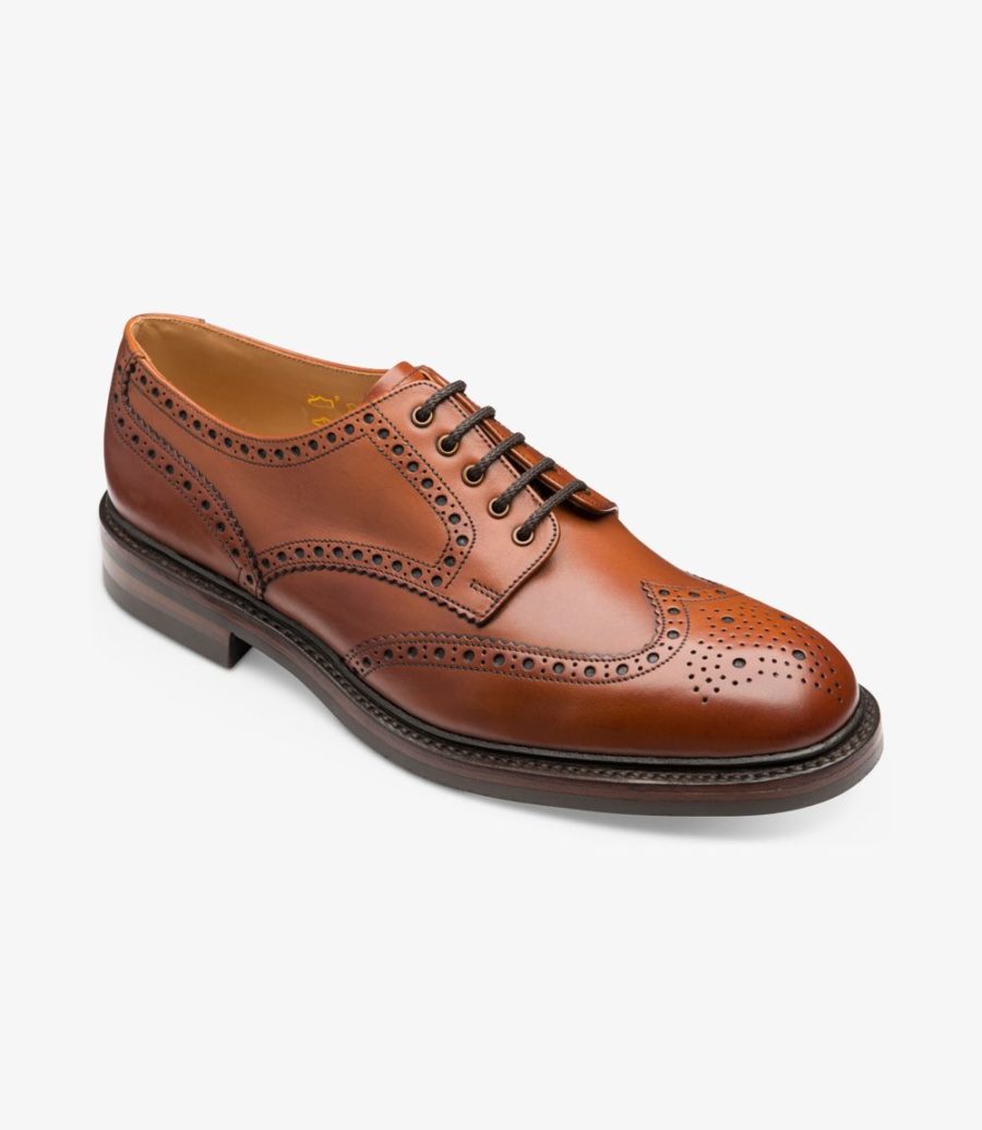 Loake Chester Brogues Herren Mahogany | AT6772427