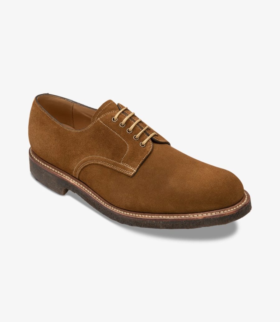 Loake Chichester Tan Wildleder Plain-tie Derby Schuhe Herren Tan Suede | AT8357576