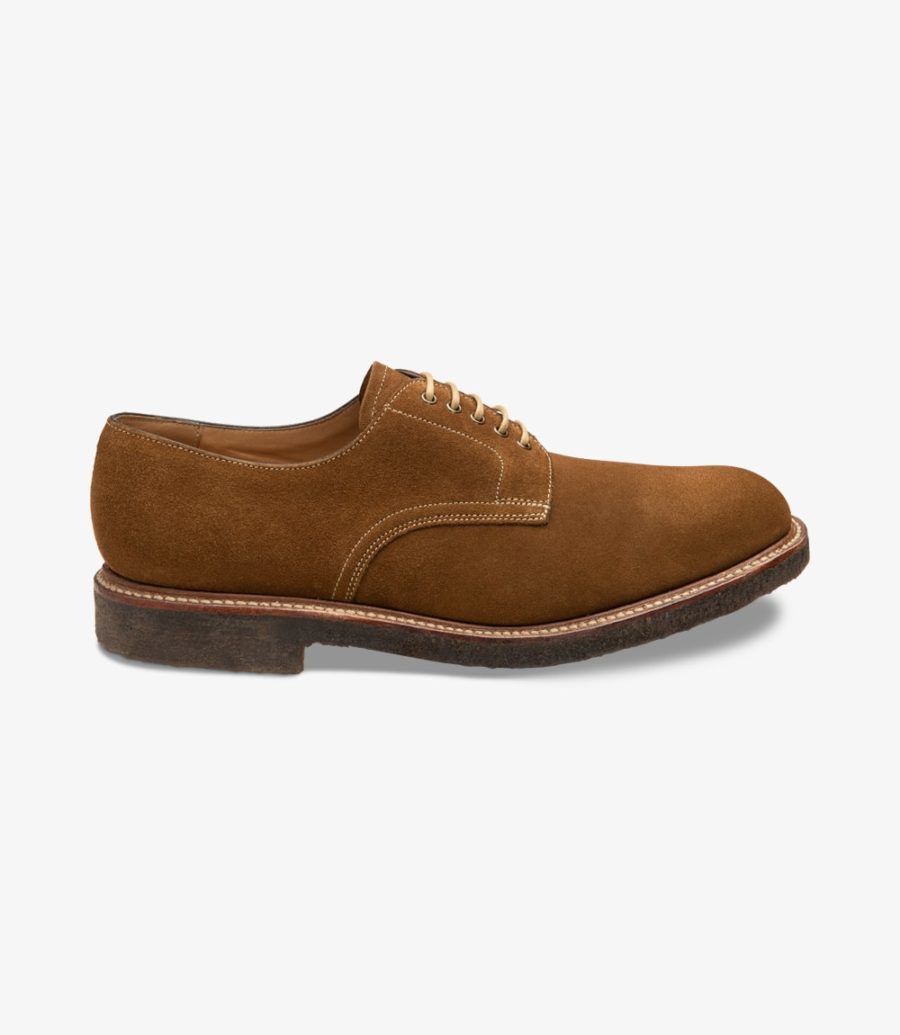 Loake Chichester Tan Wildleder Plain-tie Derby Schuhe Herren Tan Suede | AT8357576