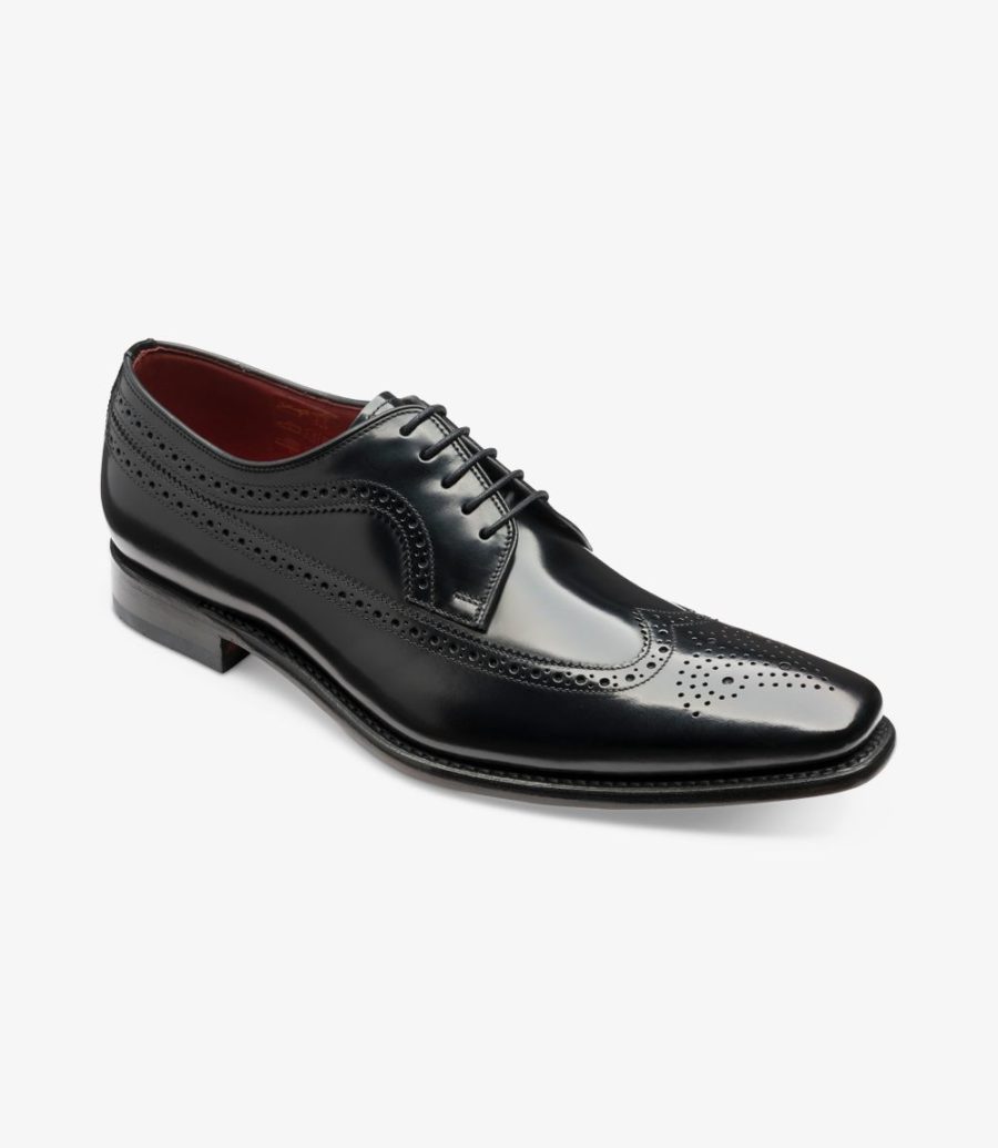 Loake Clint Brogues Herren Schwarz | AT8439446