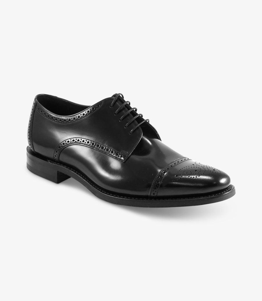 Loake Cook Black Semi-brogue Semi Brogues Herren Schwarz | AT0033550