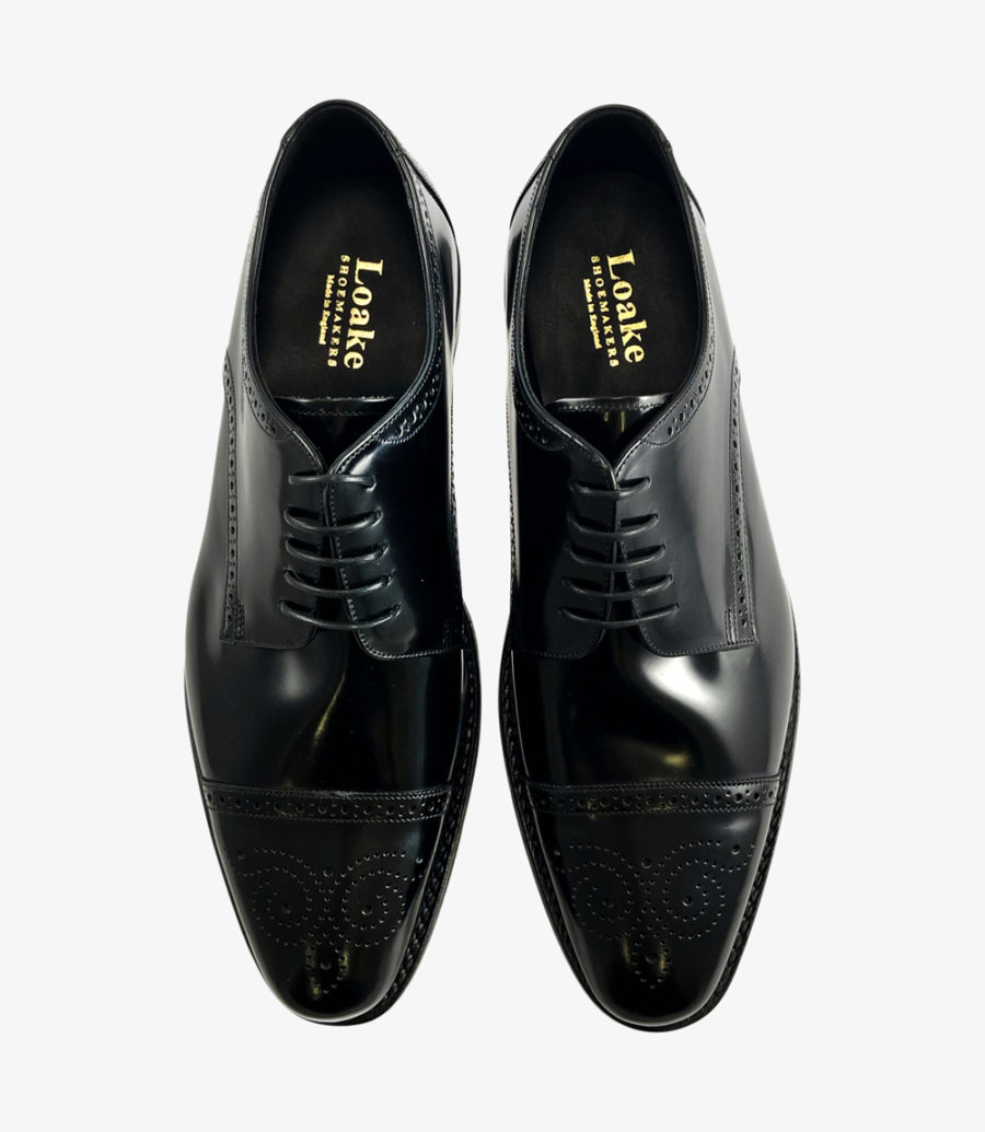 Loake Cook Black Semi-brogue Semi Brogues Herren Schwarz | AT0033550