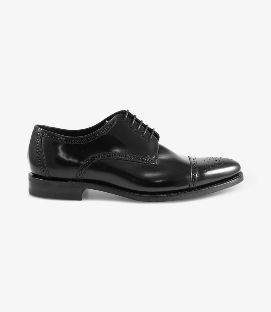 Loake Cook Black Semi-brogue Semi Brogues Herren Schwarz | AT0033550