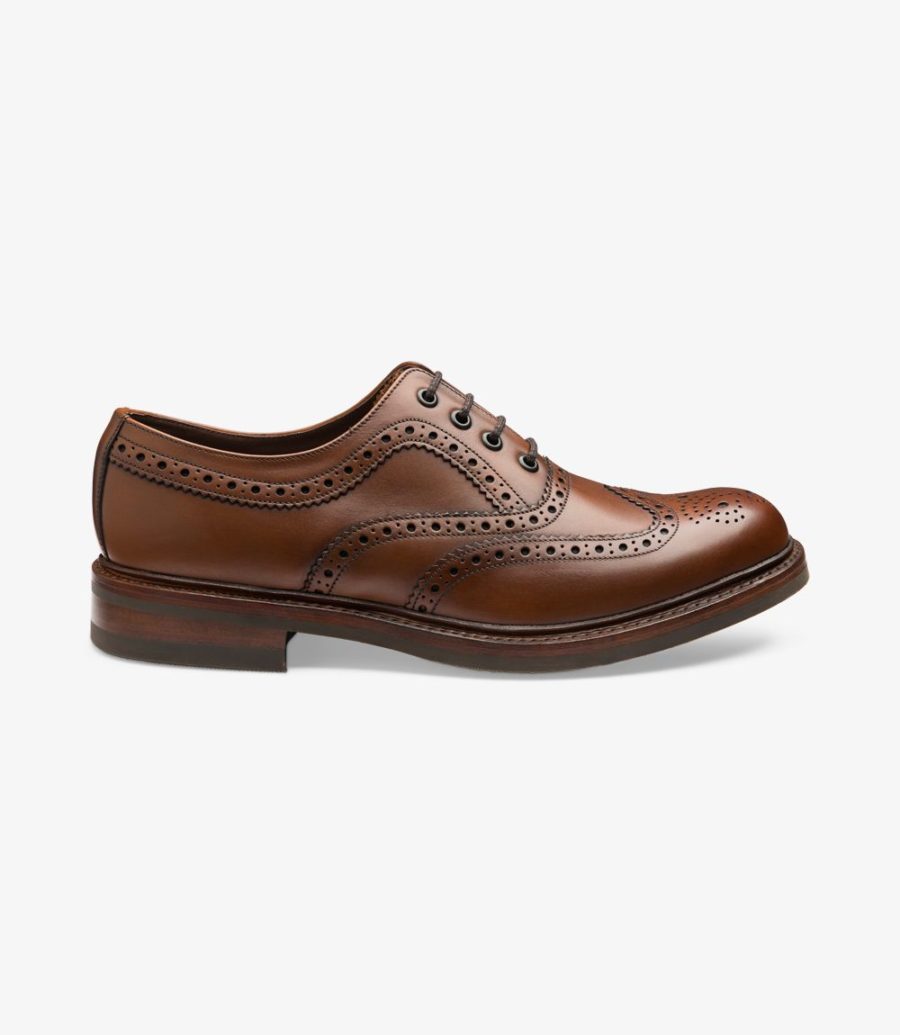 Loake Edward Brogues Herren Dunkelbraun | AT2972186