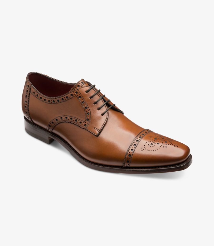 Loake Foley Semi Brogue Semi Brogues Herren Cedar | AT3074278