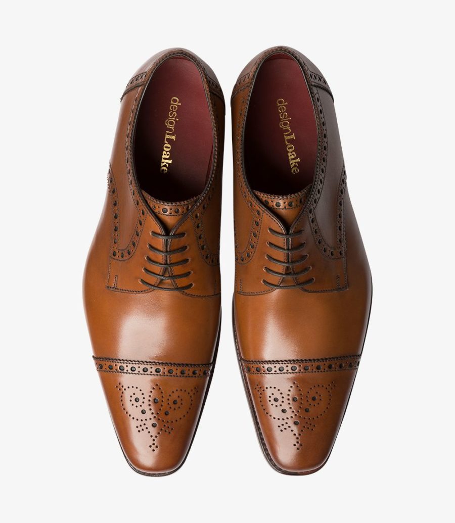 Loake Foley Semi Brogue Semi Brogues Herren Cedar | AT3074278