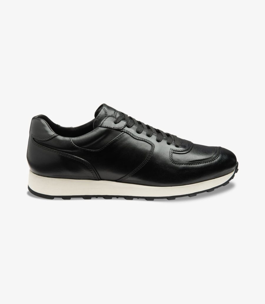 Loake Foster Black Trainer Sneakers Herren Schwarz | AT5612647