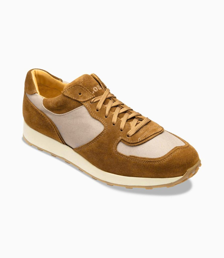 Loake Foster Tan Wildleder Trainer Sneakers Herren Tan Suede | AT1826030