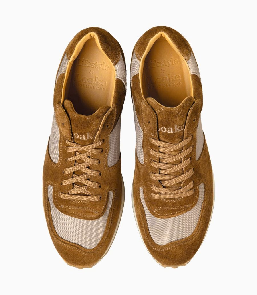 Loake Foster Tan Wildleder Trainer Sneakers Herren Tan Suede | AT1826030