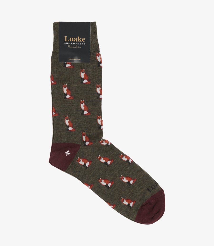 Loake Fox Socks Socken Herren Braun | AT5003278