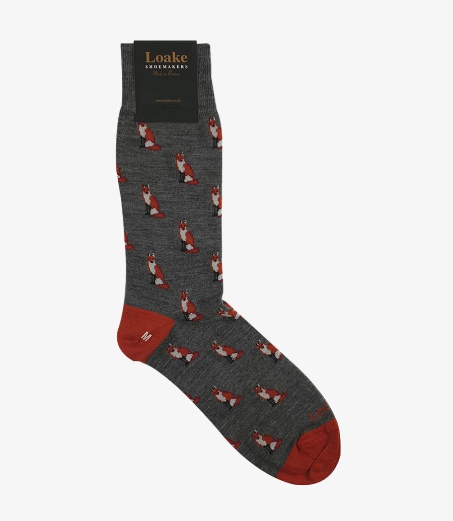 Loake Fox Socks Socken Herren Grau | AT8262384