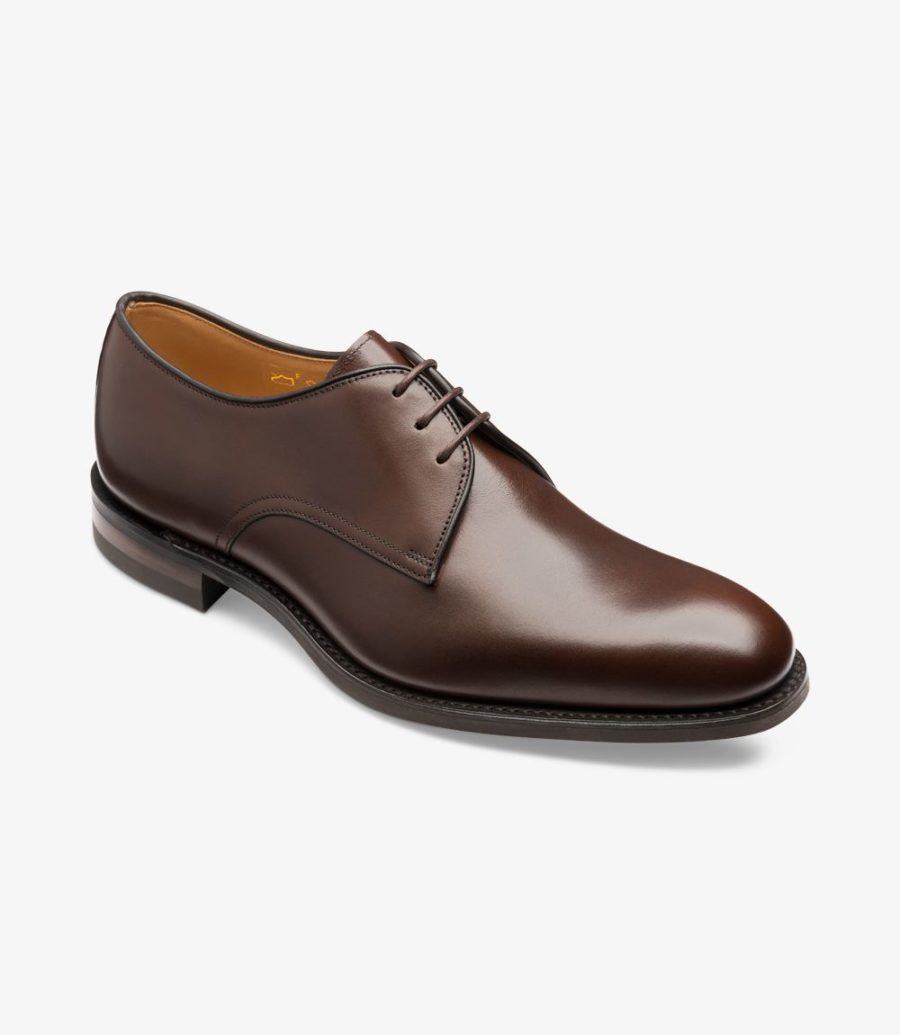 Loake Gable Plain Tie Derby Schuhe Herren Braun | AT3439654