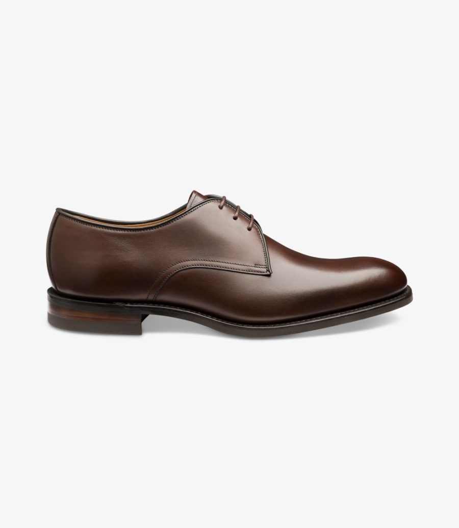 Loake Gable Plain Tie Derby Schuhe Herren Braun | AT3439654