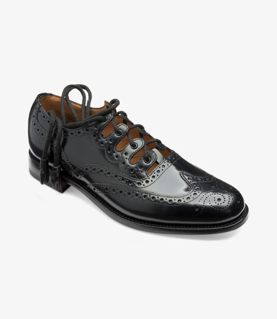 Loake Ghillie Brogues Herren Schwarz | AT5932525