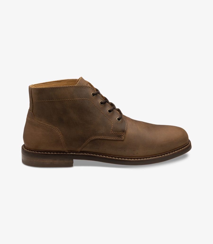 Loake Gilbert Brown Nubuck Boot Chukka Stiefel Herren Braun | AT7601244