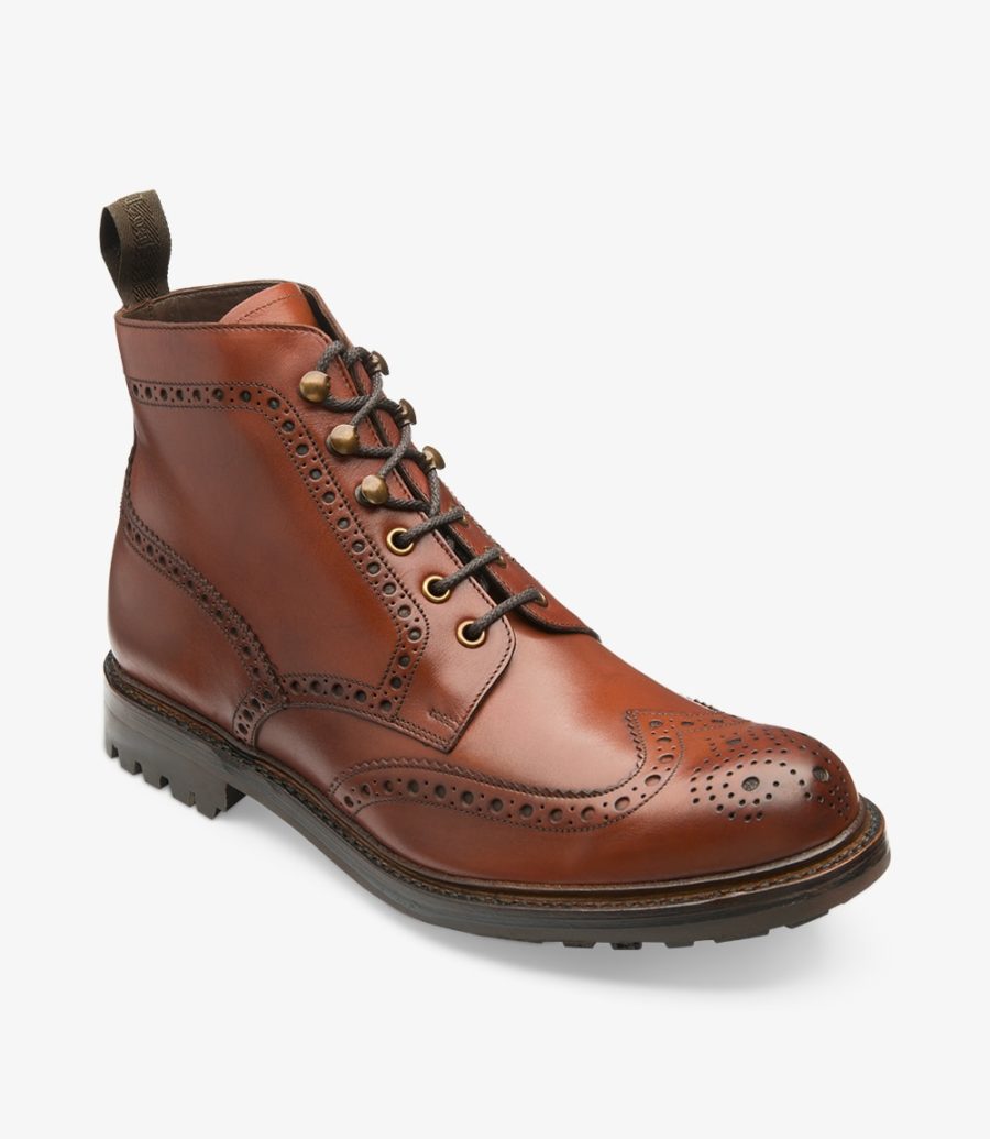 Loake Glendale Brogue Stiefel Herren Braun | AT0083657