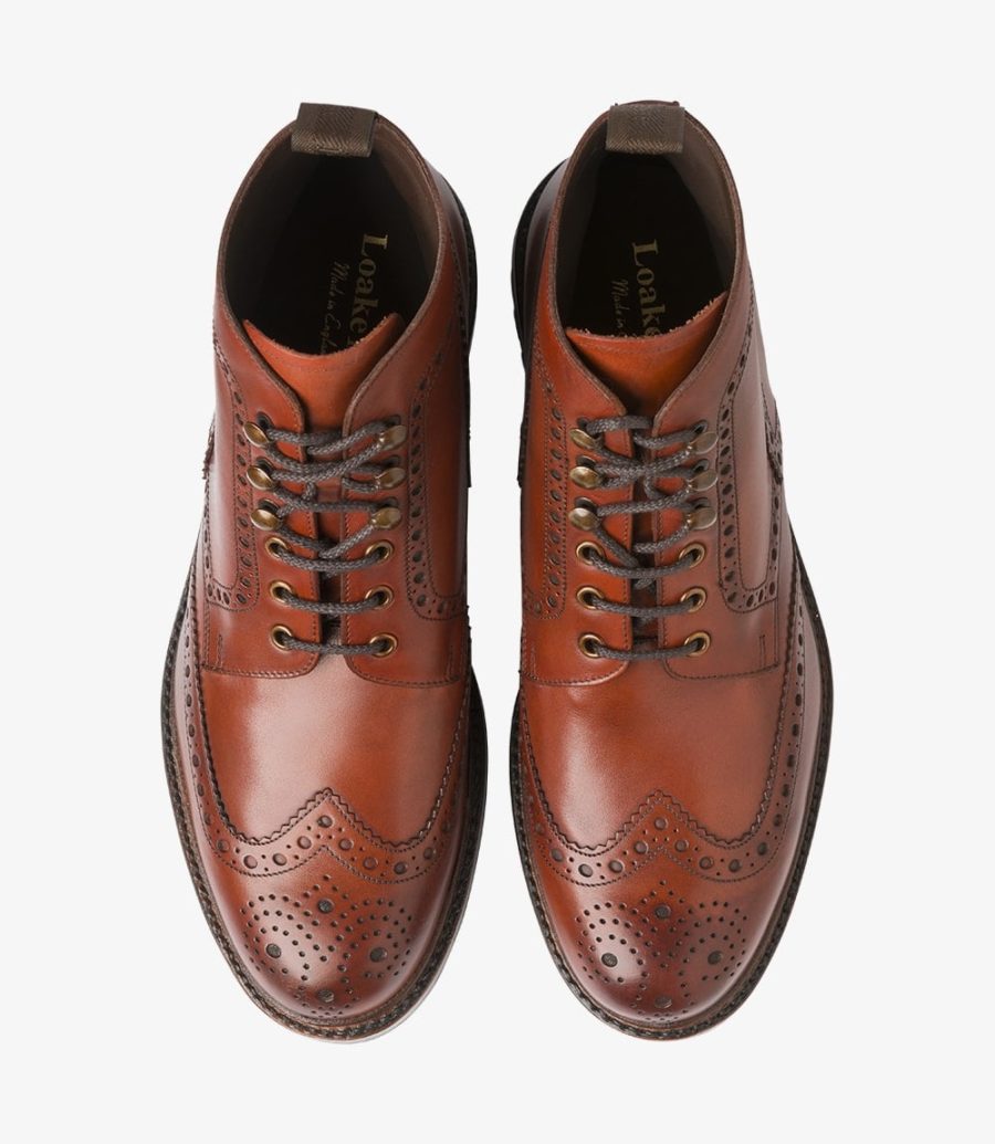 Loake Glendale Brogue Stiefel Herren Braun | AT0083657