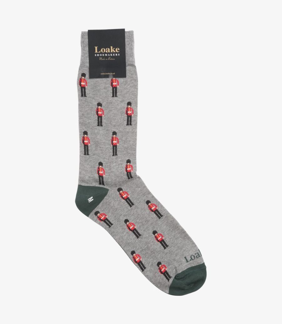 Loake Guard Socks Socken Herren Grau | AT0246990