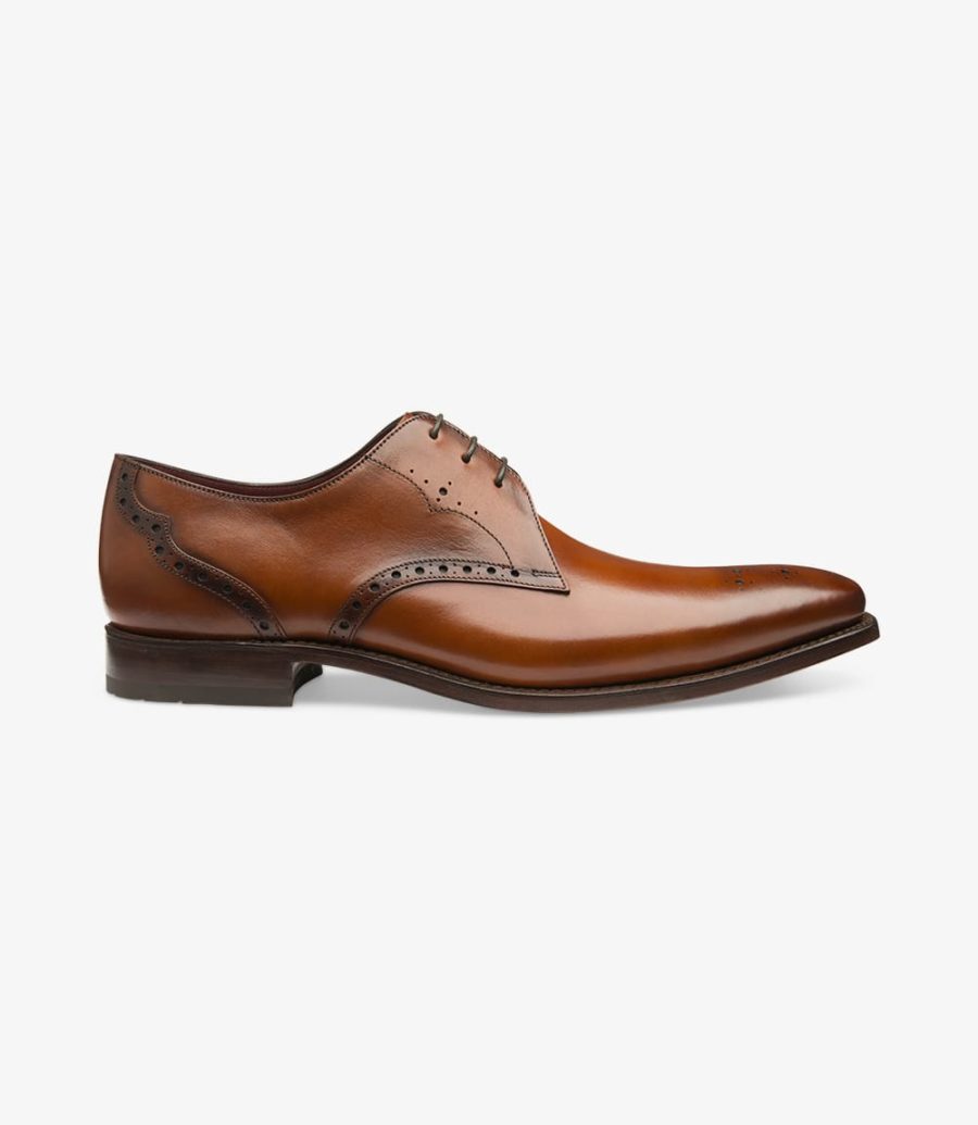 Loake Hannibal Plain Tie Derby Schuhe Herren Braun | AT5684699