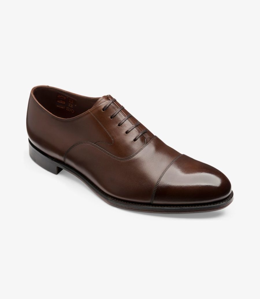 Loake Hanover Kappe-cap Oxford Schuhe Herren Kaffee | AT1801093