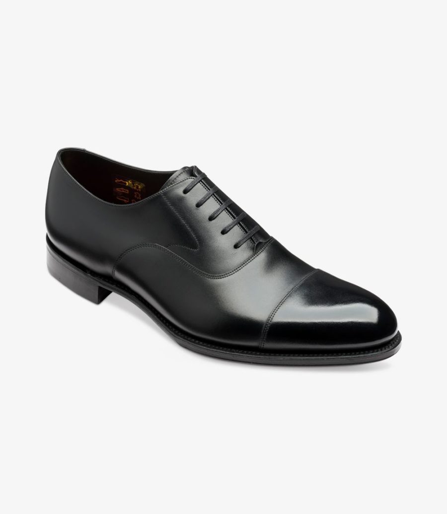 Loake Hanover Kappe-cap Oxford Schuhe Herren Schwarz | AT4583997