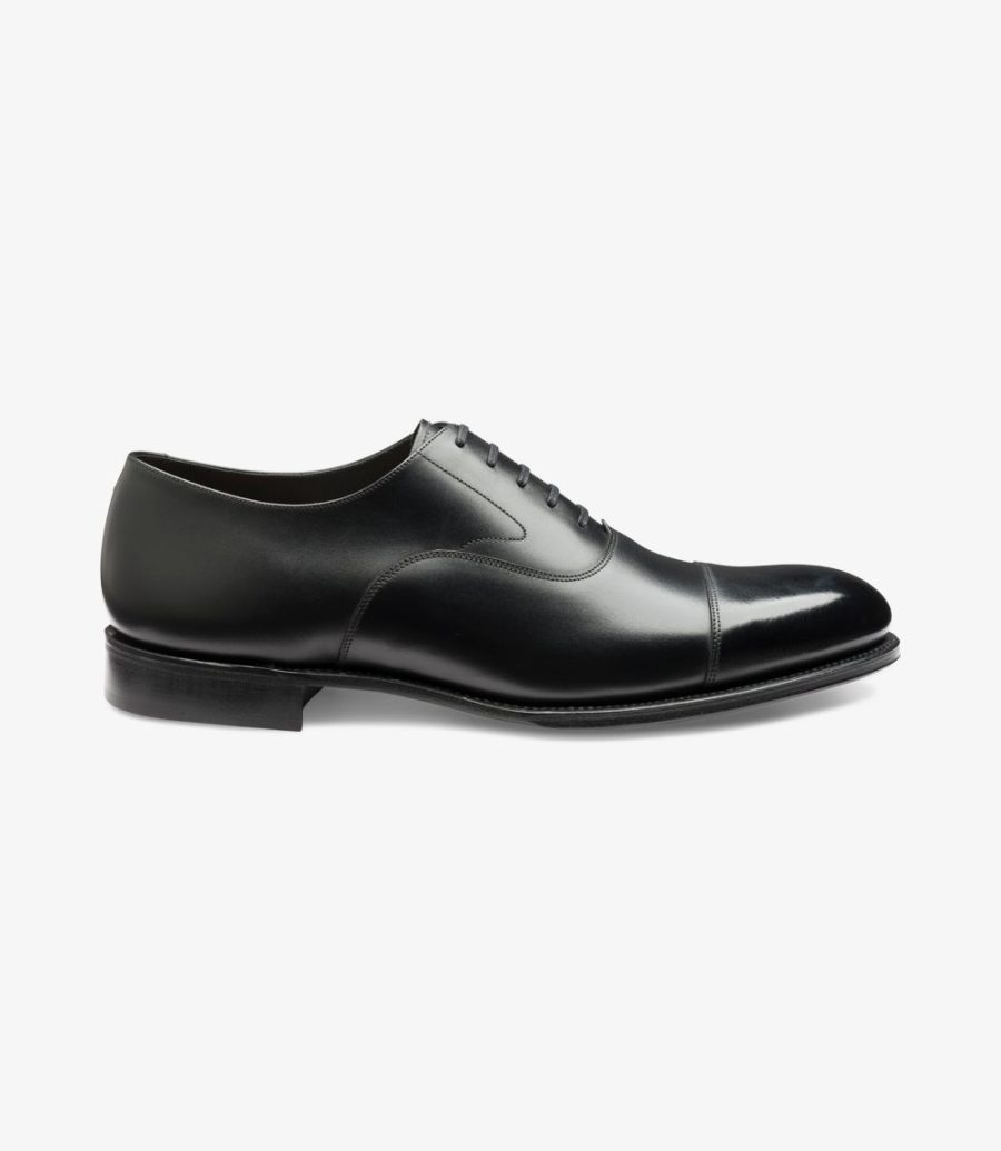 Loake Hanover Kappe-cap Oxford Schuhe Herren Schwarz | AT4583997