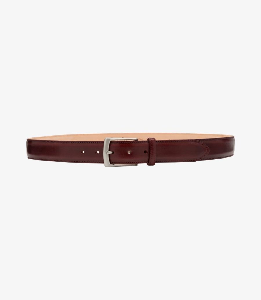 Loake Henry Belt Gürtel Herren Bordeaux | AT7600063