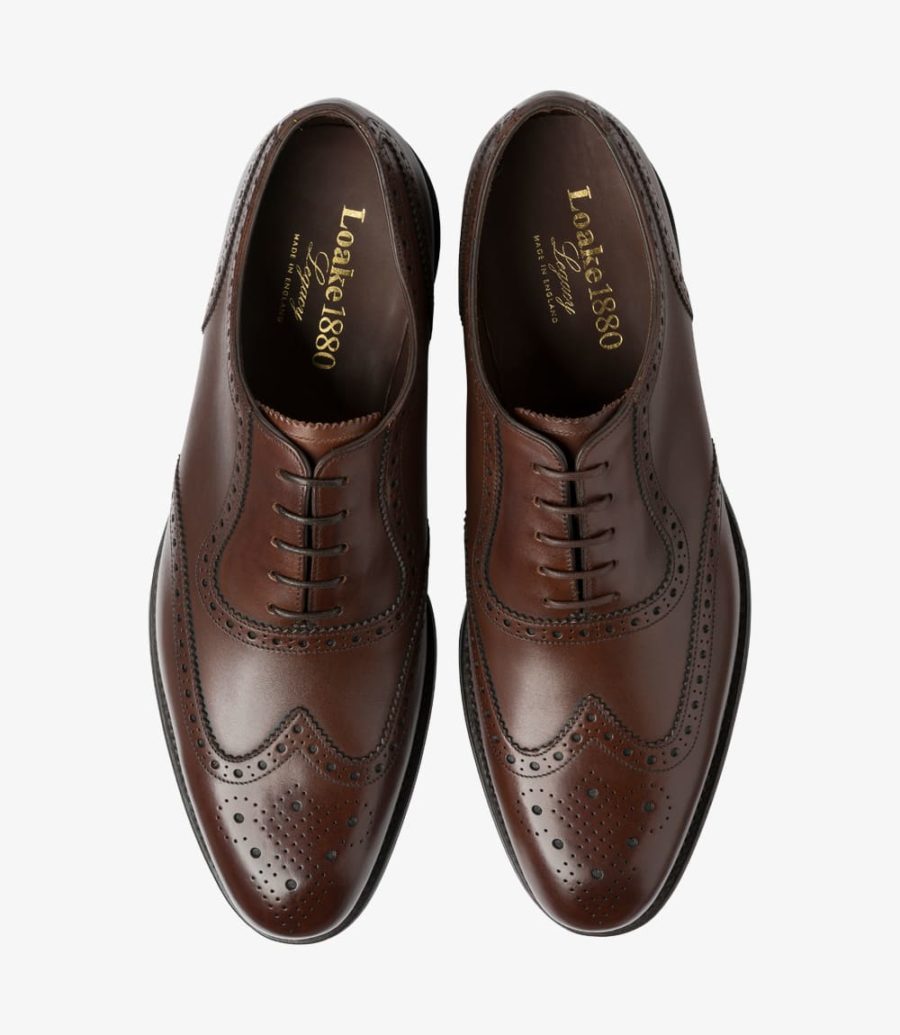 Loake Hodges Brogues Herren Dunkelbraun | AT5039474