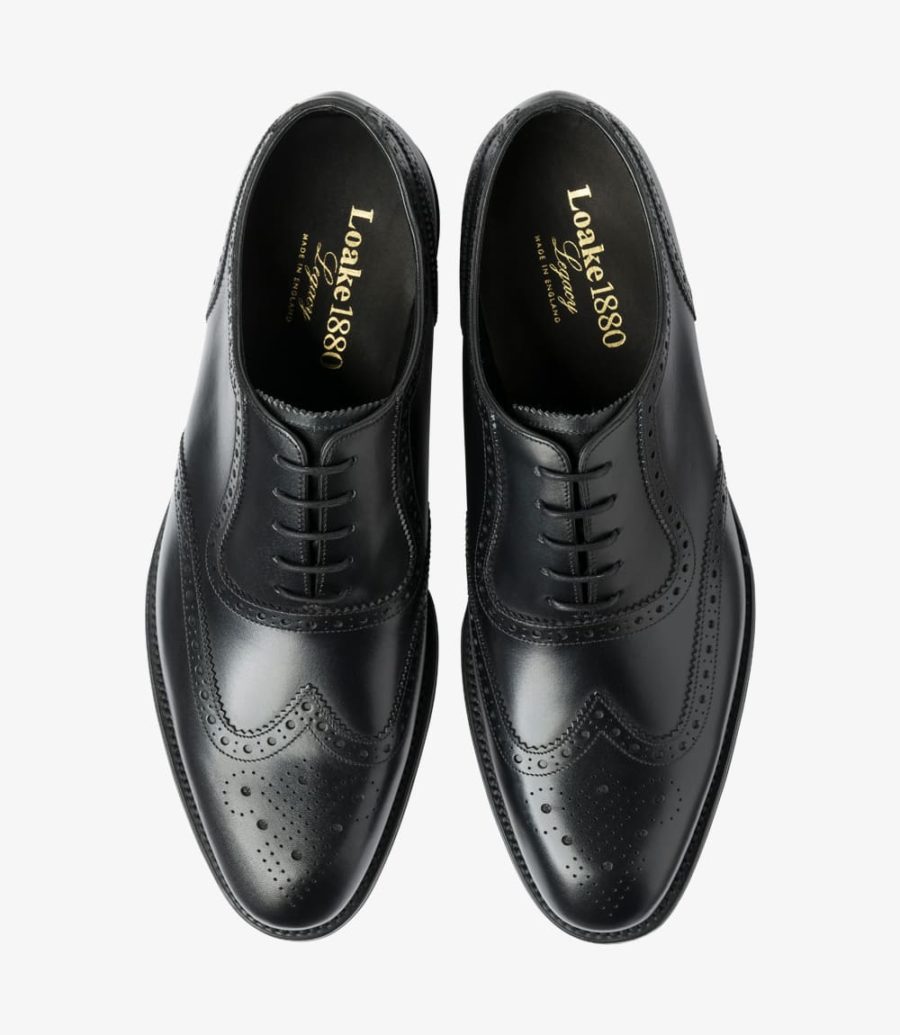 Loake Hodges Brogues Herren Schwarz | AT0816935