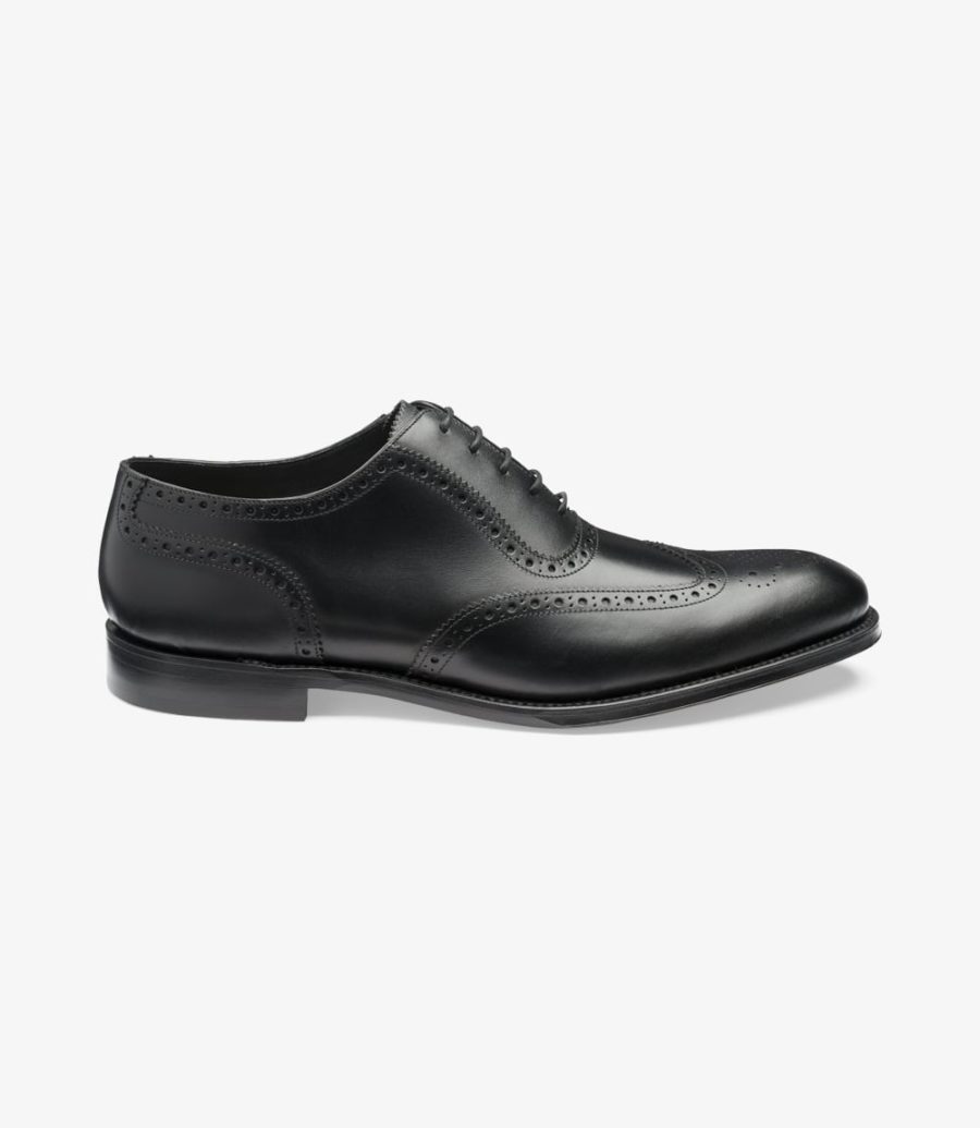 Loake Hodges Brogues Herren Schwarz | AT0816935