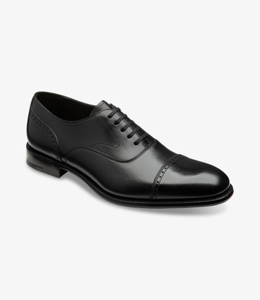 Loake Hughes Semi Brogue Semi Brogues Herren Schwarz | AT6356435