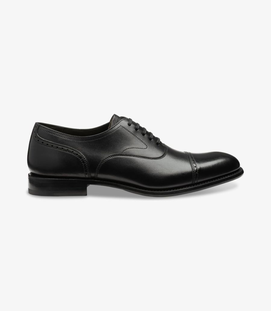 Loake Hughes Semi Brogue Semi Brogues Herren Schwarz | AT6356435