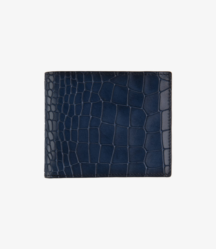 Loake Lombard Leder Wallet Geldbörse Herren Navy | AT0338856